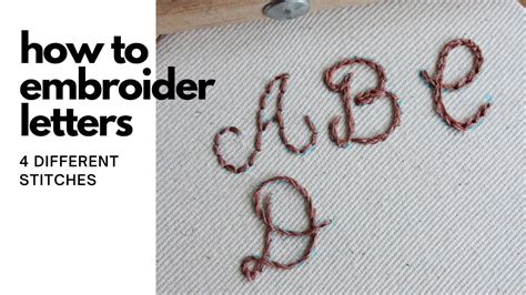 How to Embroider Cursive Letters: A Stitch in Time Saves Nine, but Does It Save Ink?